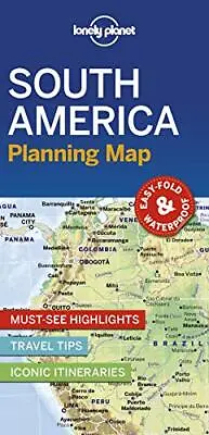 Lonely Planet South America Planning Map By Lonely Planet (2019) • £6.83