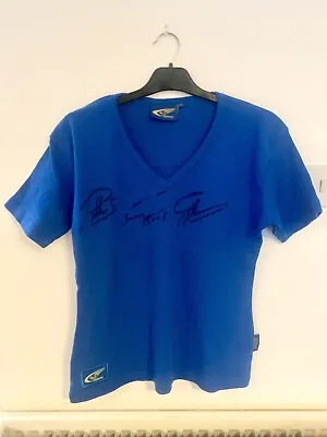 £100 • Buy Petter Solberg Fabrizia Pons Chris Atkinson Signed Subaru Prodrive Wrc T-shirt