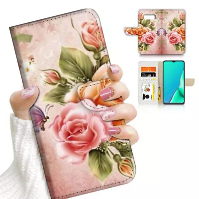 ( For Samsung S8 Plus / S8+ ) Flip Case Cover AJ23438 Pink Flower • $12.99