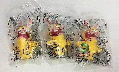 Burger King RABBIDS Lot Of 3 Lapins Cretins Toys 2018 All Same NIP • $9.99