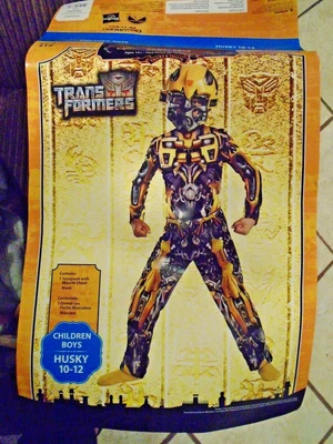 $9.99 • Buy Hasbro Transformers Bumblebee Children Boys Halloween Costume Size Husky 10-12