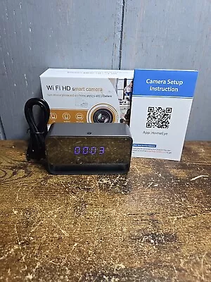 EYSOO Camera Clock Real 1080P HD WiFi Wireless Nanny Night Vision Motion Detect • $45