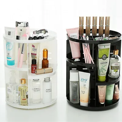 £17.39 • Buy Dressing Table Rotating Makeup Organiser Adjustable Cosmetics Case Storage Shelf