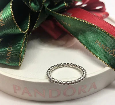 $31.35 • Buy Pandora Small Bubble Stack Ring Size 56 190615 Authentic Ale 925