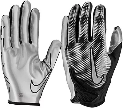 Nike Vapor Jet 7.0 Adult Football Gloves Silver Black Unisex Men’s Sz XL NEW • $32.99