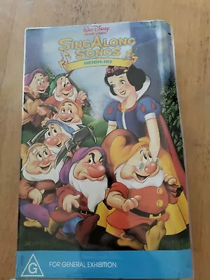 Heigh Ho Songs Rare Disney Sing Along Kids Vhs Clamshell  • $24.99