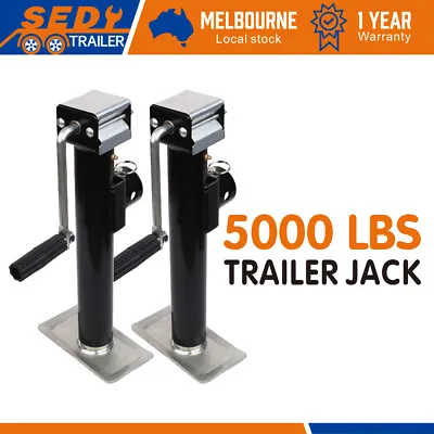 2x Trailer Caravan Canopy Jack Stand 2267kg/ 5000lbs Heavy Duty Weld Bracket • $93.99