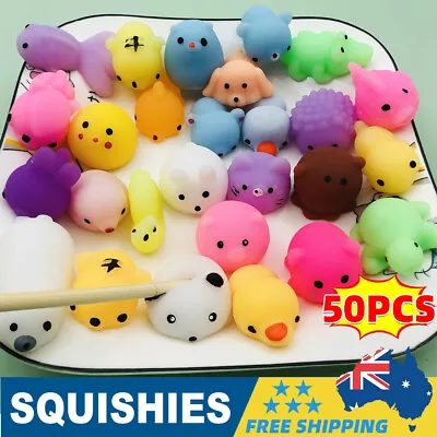 $19.85 • Buy 50 X Cute Animal Squishies Kawaii Mochi Squeeze Toys Stretch Stress Squishy OZ