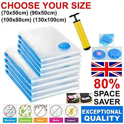 Strong Vacuum Storage Space Savings Bag Space Saver Bags New Vacum Bag Vaccum • £3.42