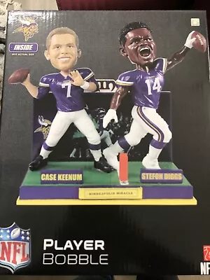 Minneapolis Miracle Keenum Stefon Diggs Minnesota Vikings Bobblehead Foco Bobble • $90