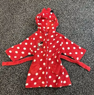 Baby Girls Minnie Mouse Dressing Gown Age 9-12 Months .  • £3.50