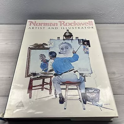 Antique NORMAN ROCKWELL ARTIST AND ILLUSTRATOR 1ST EDITION 1970 BOOK BY ABRAMS • $16.24
