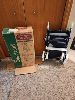 Vtg RARE Spectrum Stroller Baby NOS Lightweight Plaid With Box Buggy Carriage  • $199.95