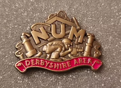 Derbyshire Area Num Badge Miners Strike 1984 Mining Interest • £9.99