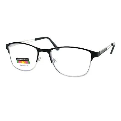 Multi-Focus Progressive Reading Glasses 3 Powers In 1 Reader Spring Hinge Metal • $16.95
