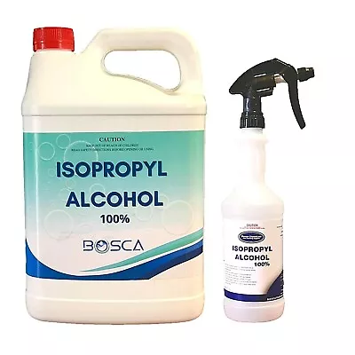 100% Isopropyl Alcohol Isopropanol IPA Rubbing OH 5L  + Free 750ml Spray Bottle • $35.50