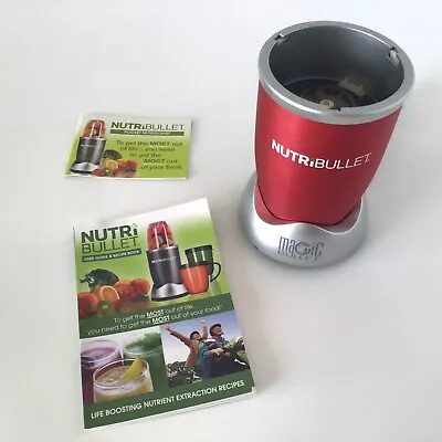 NutriBullet Magic Bullet NB-101B Red NB-WL012-23 Base Only With Users Manual • $21.97