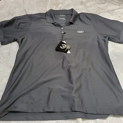 £19.64 • Buy Byron Nelson Audi Polo Golf Shirt Large L Women's Gray Short Sleeve New W/ Tag