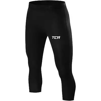 TCA FX Laser 3/4 Capri Mens Compression Tights - Black • $7.90