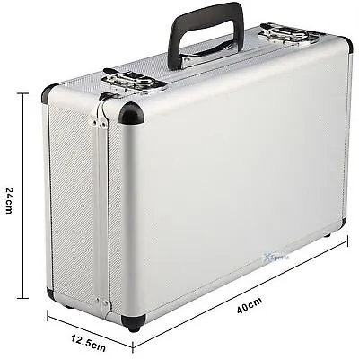 Large Flight Case Aluminium EVA Lined 40x24x13 Lockable Tool Camera Gun Storage • £27.50