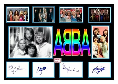 (48) Abba Pop Group Signed A4 Photograph Reprint Great Gift *****+++++++++++++ • £8.40