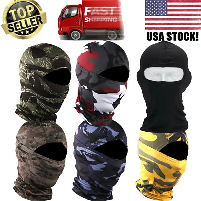 $8.99 • Buy Balaclava Ninja Hood Outdoor Tactical Full Face Mask Gear For Hunting Motorcycle