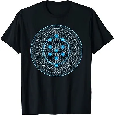 NEW LIMITED Sacred Geometry Flower With Tree Design Best Gift T-Shirt Size S-3XL • $22.55