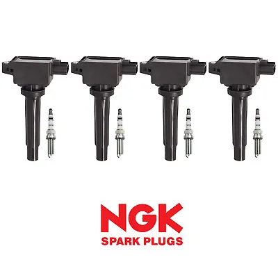 New Set Of 4 Igntion Coil & NGK Spark Plug For Mazda 3/ 6/ CX-3/ CX-5/ MX-5 L4 • $85.82