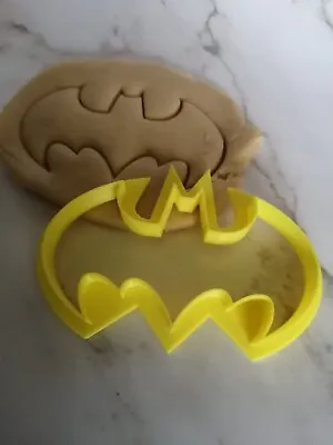 3D Like Batman Logo Cookie Cutter Biscuit Dough Icing Shape Clay Cake 8cm UK • £4.29