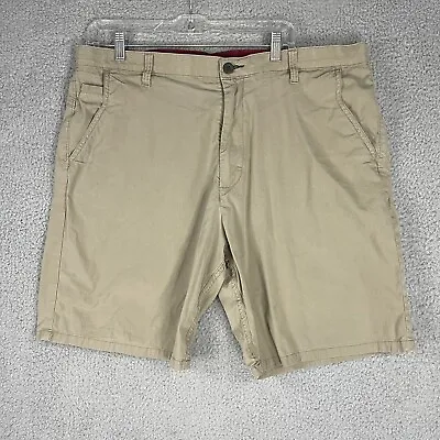 $13.99 • Buy Wrangler Outdoor Shorts Mens 40 Flat Front Casual Camp Hiking Khaki Beige