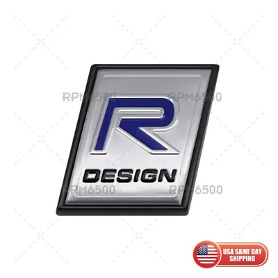 For VOLVO Rear Truck R-design Nameplate Logo 3D Decal Emblem Badge Sport Black • $19.99