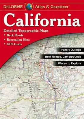 California Atlas & Gazetteer (Delorme Atlas & Gazetteer Series) - GOOD • $9.76