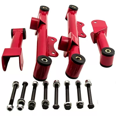 Upper Lower Rear Tubular Control Arms W/Hardware 4PCS Fit For Ford Mustang 79-04 • $73.84