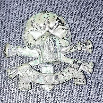 17th 21st Lancers “death Or Glory” Slider Cap Badge In Very Worn Condition (1740 • £5