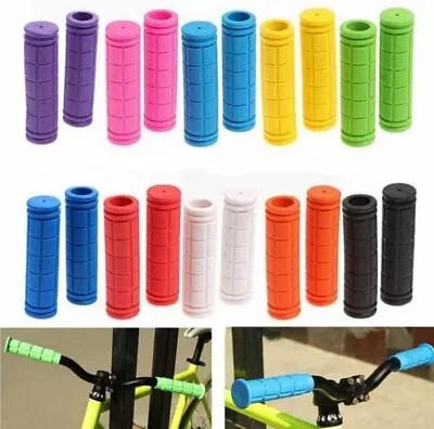 1 Pair Soft Rubber Handlebar End Grips For Bicycle MTB BMX Road Mountain Bike • $7.99