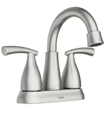 Moen Essie 84128SRN Two-Handle Centerset Bathroom Faucet - Brushed Nickel • $40