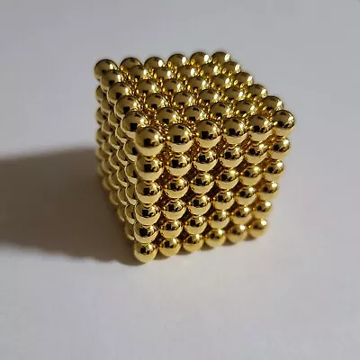 216x GOLD Magnetic Beads Balls Fidget 6 Colours Gift • £14.99