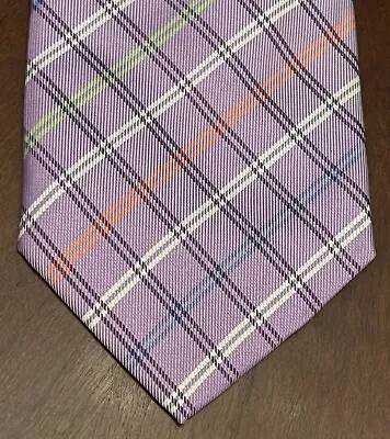 David Chu Purple 7 Fold 100% Silk Men’s Neck Tie Made In Italy • $69.99