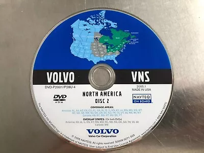 2002 2003 2004 2005 2006 2007 Volvo XC90 XC70 S80 NAVIGATION  DVD WEST COAST OEM • $57.75