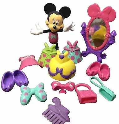 Disney Minnie Mouse Daisy Snap N’ Style Bow-Tique Dress Up  12 PCs Dresses Shoes • $9.41