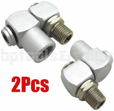 (2) Industrial Aluminum Air Swivel Fitting Connectors Hose Tool Coupler 1/4  Npt • $10.75