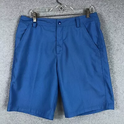 Puma Shorts Adult 32 Blue Sports Golf Performance Flat Front Herringbone Mens • $11.06