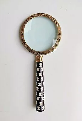 Vintage Style Brass Magnifying Glass 4  Lens Desk Top Decor Collectible And Gift • $43.82
