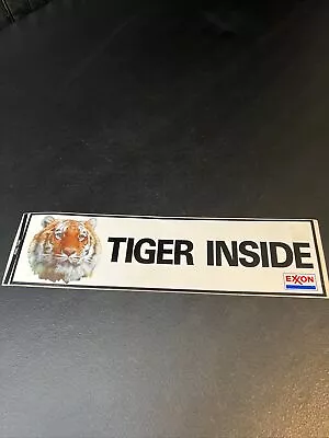 Tiger Inside Exxon Bumper Sticker Vintage 1970s Unused • $42.80