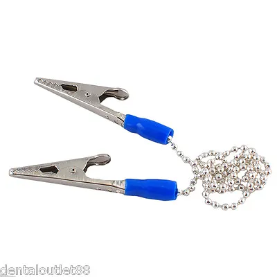 $4.69 • Buy 5/Set Bib Clips Flexible Chain DENTAL Dentist Tool Napkin Holder Flexible Ball
