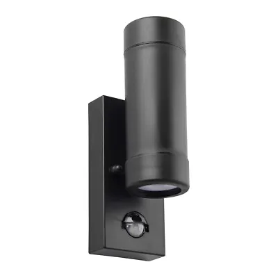 £22.99 • Buy SAXBY ICARUS Black Outdoor LED GU10 Up/Down Twin PIR Wall Light IP44 81011