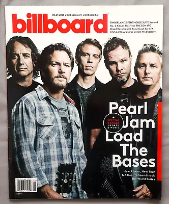 Billboard Magazine: October 19 2013. Pearl Jam On Cover. • $11.99