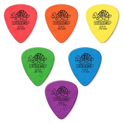 $4.95 • Buy 6 X Jim Dunlop Tortex Standard Mixed Gauges Guitar Picks Plectrums Starter