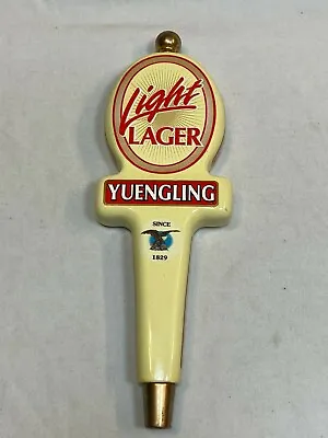 Yuengling Light Lager Bar Tap Vintage Handle Pull Brass Finial Red White Old 11  • $24.99