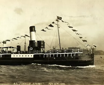 RPPC Real Photo SS Francis Storey Vintage Postcard Steamship Memorabilia #36 • £12.14